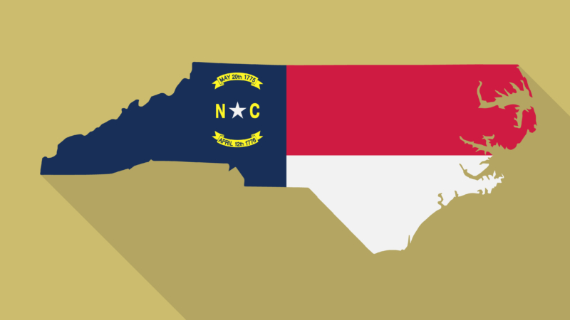 North,Carolina,Flag,map,Flat,Icon,With,Long,Shadow.,Vector,Eps10
