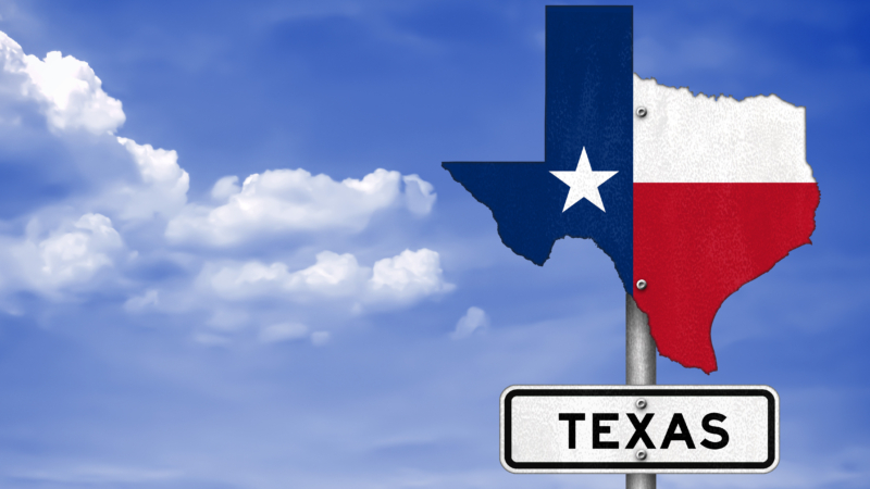 Texas,State,-,Road,Sign,Map