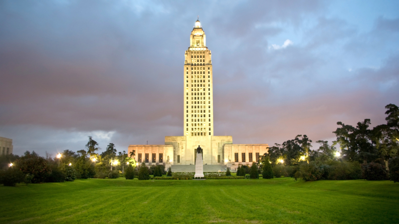 Louisiana,State,Capitol,-,Evening,View,Of,The,State,Capitol