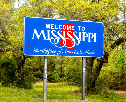 Welcome,To,Mississippi,Sign,,Birthplace,Of,America’s,Music