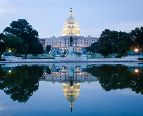 Washington,Dc,,Us,Capitol,Building,In,A,Cloudy,Sunrise,With