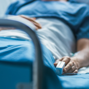 In,The,Hospital,Sick,Male,Patient,Sleeps,On,The,Bed.