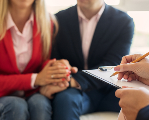 Husband,And,Wife,Supporting,Each,Other,At,Couple’s,Therapy