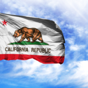 Flag,State,Of,California,On,A,Flagpole