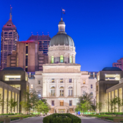 Indiana,State,Capitol,Building,In,Indianapolis,,Indiana,,Usa.