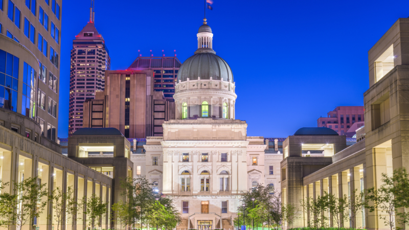 Indiana,State,Capitol,Building,In,Indianapolis,,Indiana,,Usa.
