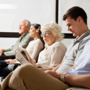 Row,Of,Multiethnic,People,Waiting,For,The,Doctor,In,Hospital