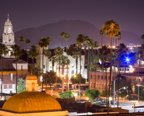 Evening,View,Of,Downtown,Riverside,,California,,Skyline.