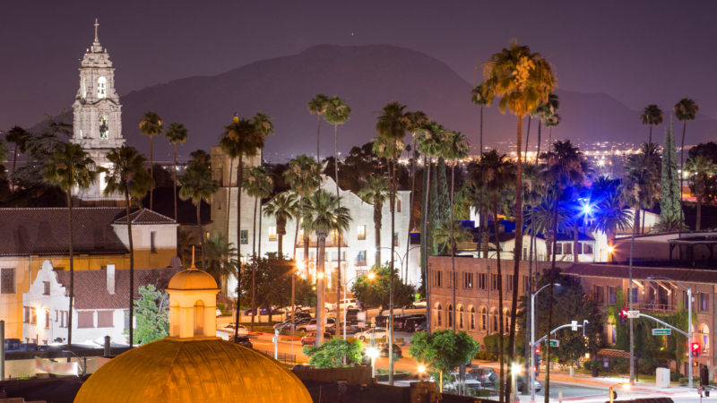 Evening,View,Of,Downtown,Riverside,,California,,Skyline.