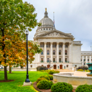 Wisconsin,State,Capitol,View,In,Madison,City,Of,Usa