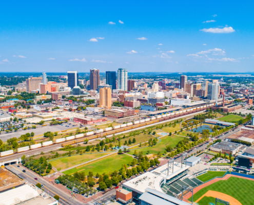 Birmingham,,Alabama,,Usa,Downtown,Skyline,Panorama.