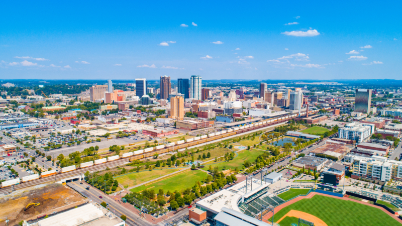 Birmingham,,Alabama,,Usa,Downtown,Skyline,Panorama.