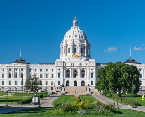 Facade,Of,The,Minnesota,State,Capitol,Building,In,St,Paul