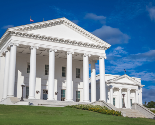 Exterior,Of,The,Virginia,State,Capitol,Building,In,Richmond,,Virginia,