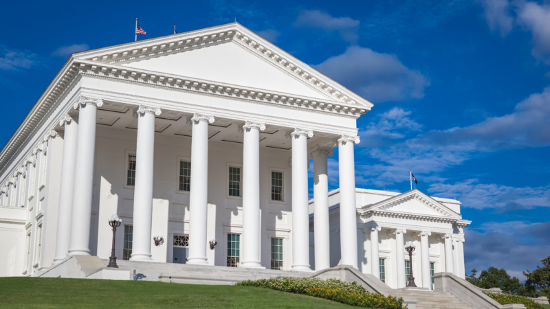 Exterior,Of,The,Virginia,State,Capitol,Building,In,Richmond,,Virginia,