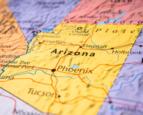 Arizona,On,The,Map,Of,Usa