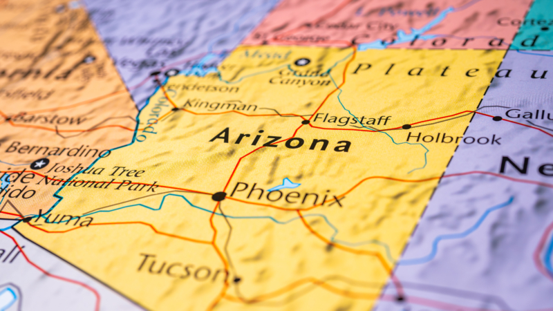Arizona,On,The,Map,Of,Usa