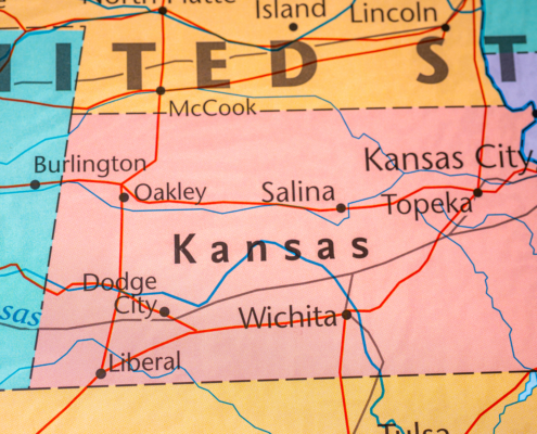 Kanssas,On,The,Map,Of,Usa