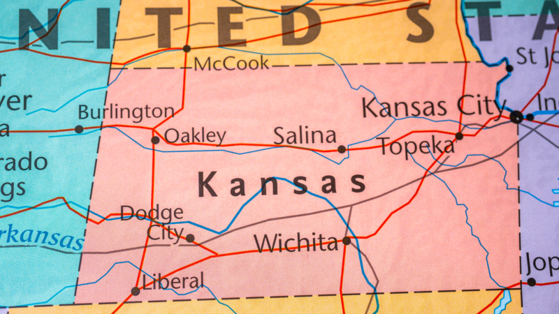 Kanssas,On,The,Map,Of,Usa
