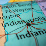 Indiana,State,On,The,Usa,Map