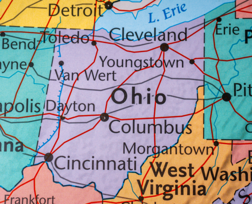 Ohio,State,On,The,Usa,Map