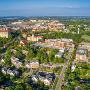 Aerial,View,Of,Lawrence,,Kansas,And,Its,State,University