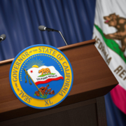 Press,Conference,Of,Governor,Of,The,State,Of,California,Concept.