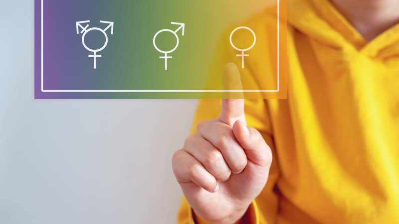 Gender,Confusion,In,Teenager.,A,Teen,Boy,Pointing,At,Gender