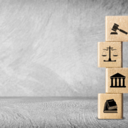 Wooden,Block,Cube,Shape,With,Icon,Law,Legal,Justice,On