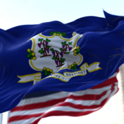 The,Flags,Of,The,Connecticut,State,And,United,States,Of