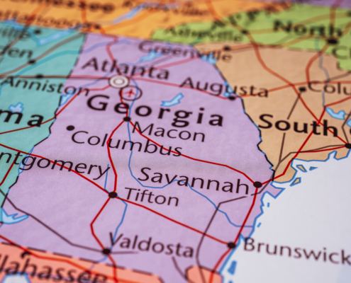 Georgia,On,The,Map,Of,Usa