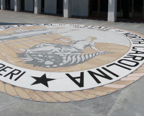 The,Front,Entrace,Of,The,North,Carolina,State,Legislature,Building