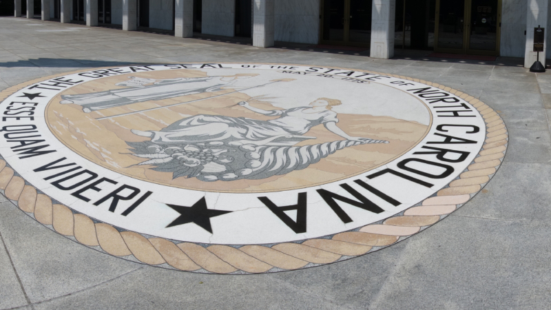 The,Front,Entrace,Of,The,North,Carolina,State,Legislature,Building