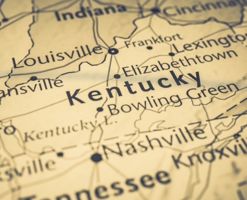 Kentucky,On,The,Usa,Map
