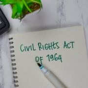 Civil,Rights,Act,Of,1964,Write,On,A,Book,Isolated