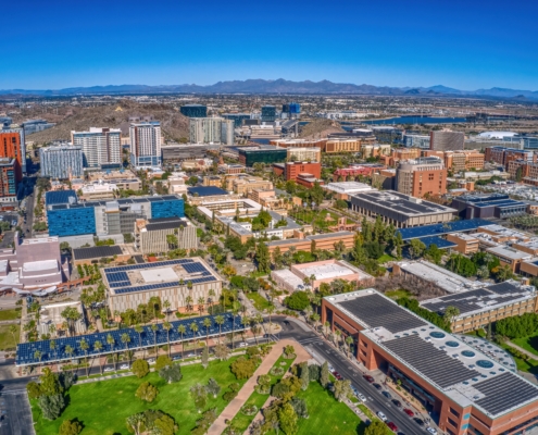 Aerial,View,Of,A,Large,Public,University,In,The,Phoenix