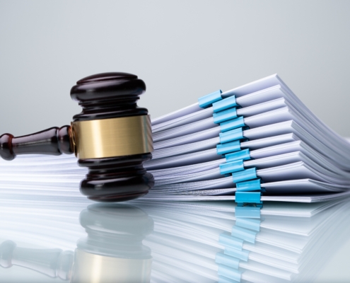 Piles,Judicial,Court,Files,And,Judge,Gavel