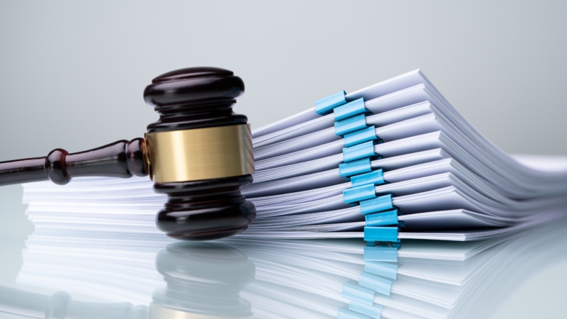 Piles,Judicial,Court,Files,And,Judge,Gavel