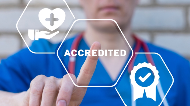 Concept,Of,Medical,Accreditation.,Accredited,Healthcare.