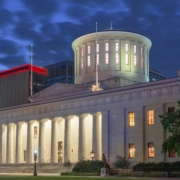 Columbus,,Ohio,,Usa,View,Of,Downtown,And,The,Statehouse,From