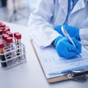Blood,Test,,Medicine,Documents,And,Hands,In,Laboratory,For,Healthcare