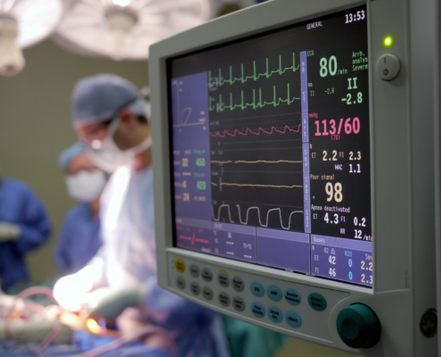 Heart,Monitor,In,Hospital,Operating,Theatre