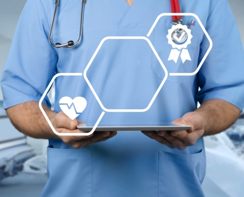 Medical,Accreditation,Concept,,Young,Medical,Worker