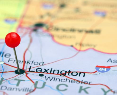 Lexington,Pinned,On,A,Map,Of,Usa