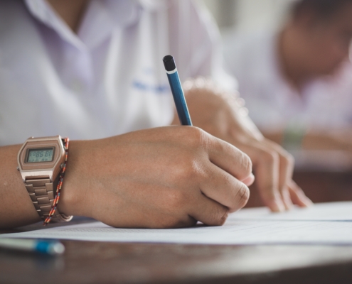 Assessment,Examination,Of,High,School,Students,Dressed,In,Uniform.the,Students