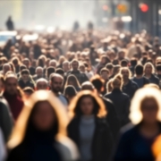 Crowd,On,Busy,Street.urban,Life.blurred,Defocused,Of,Unrecognized,Crowd,People