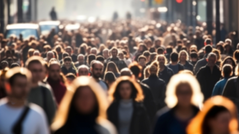Crowd,On,Busy,Street.urban,Life.blurred,Defocused,Of,Unrecognized,Crowd,People