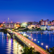 Charleston,,South,Carolina,,Usa,Skyline,Over,The,Ashley,River.