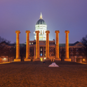 Columns,In,Front,Of,University,Of,Missouri,Building,In,Columbia,