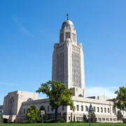 Nebraska,State,Capitol,Building,Is,Located,In,Lincoln,,Nebraska,,Usa.